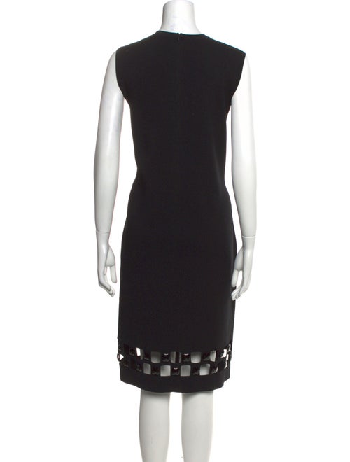 St. John Crew Neck Midi Length Dress