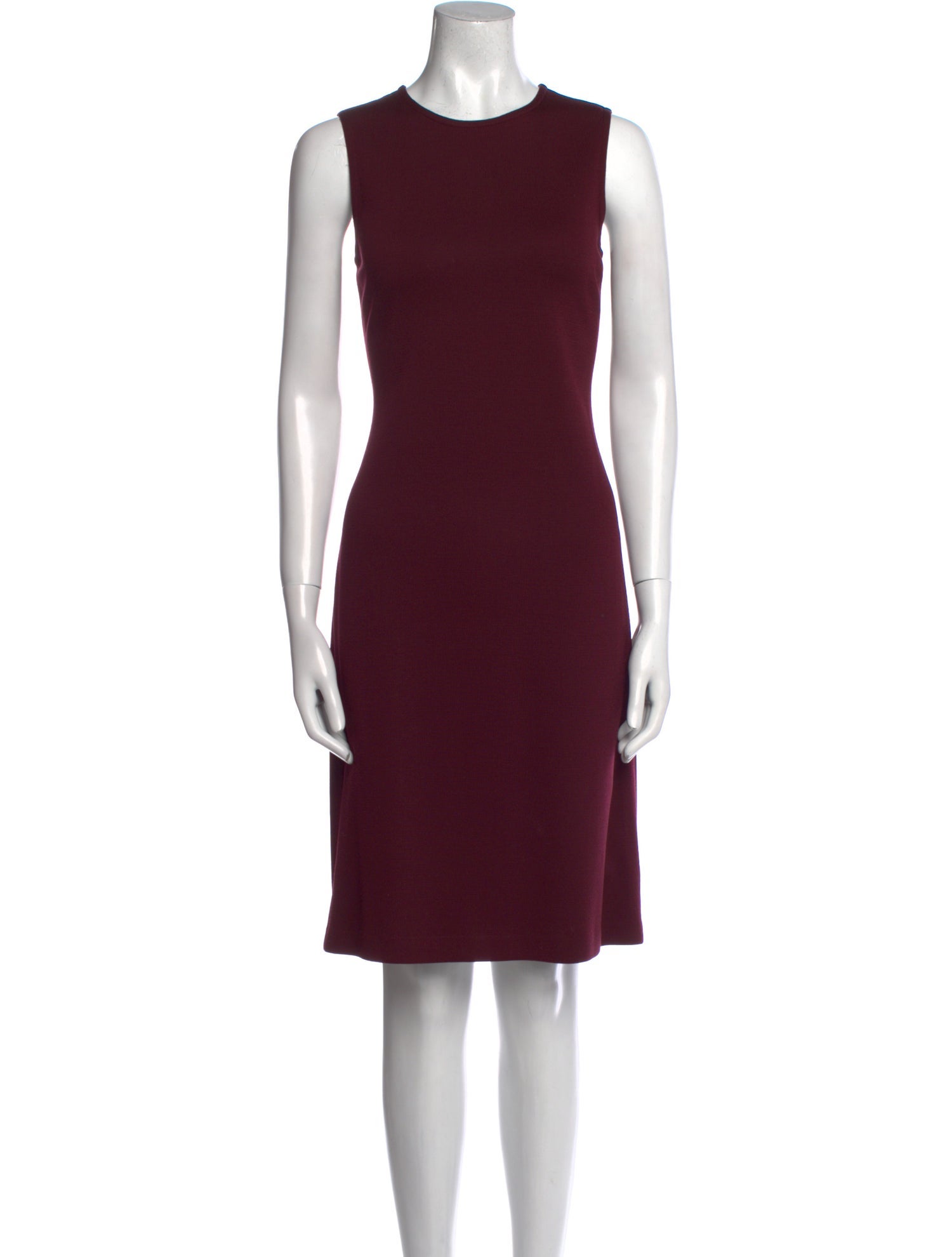 St. John Crew Neck Knee-Length Dress