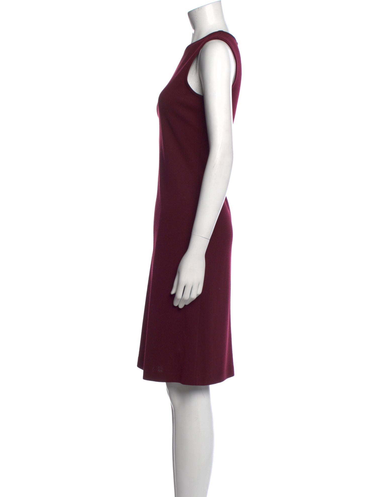 St. John Crew Neck Knee-Length Dress