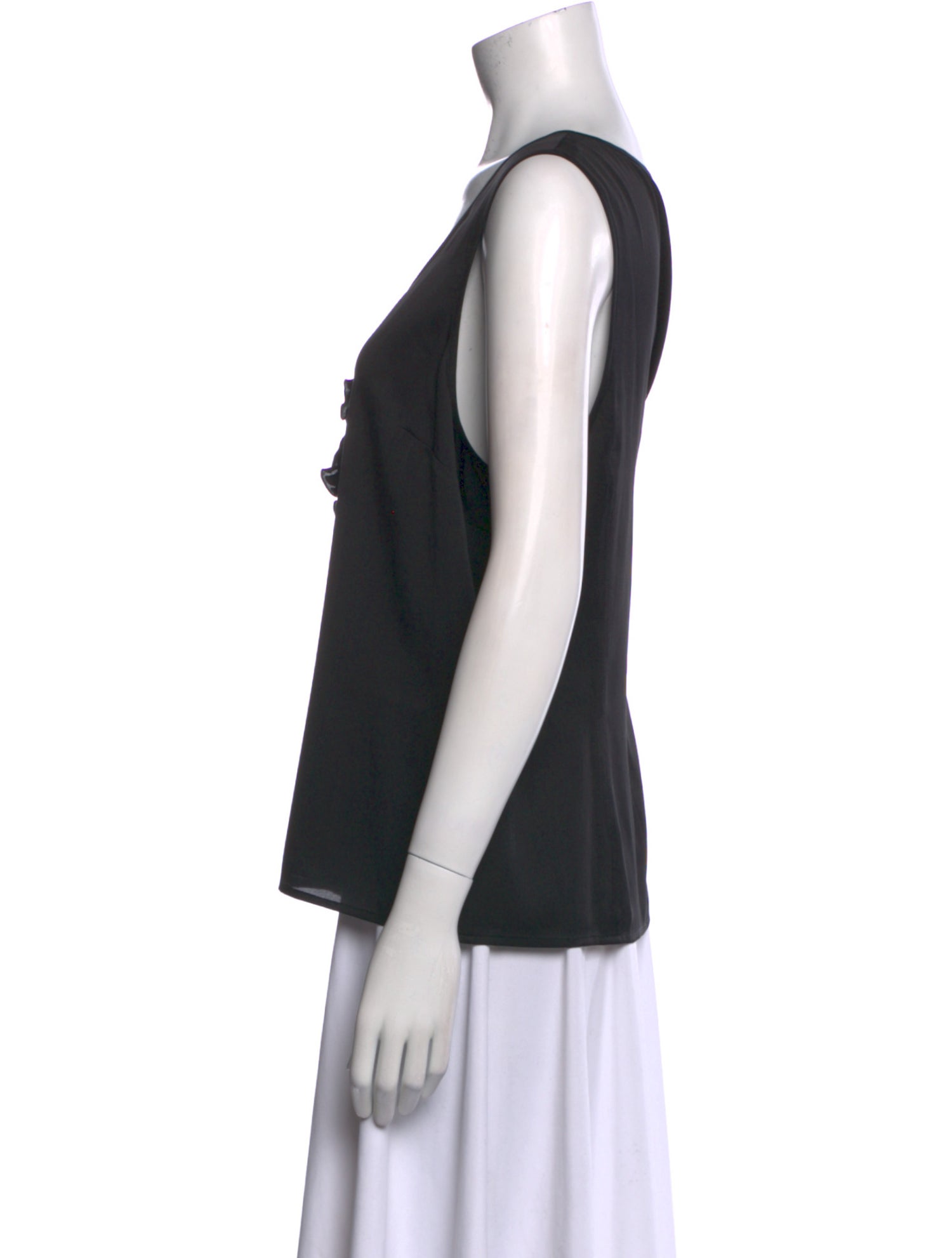 St. John Silk Scoop Neck Top w/ Tags