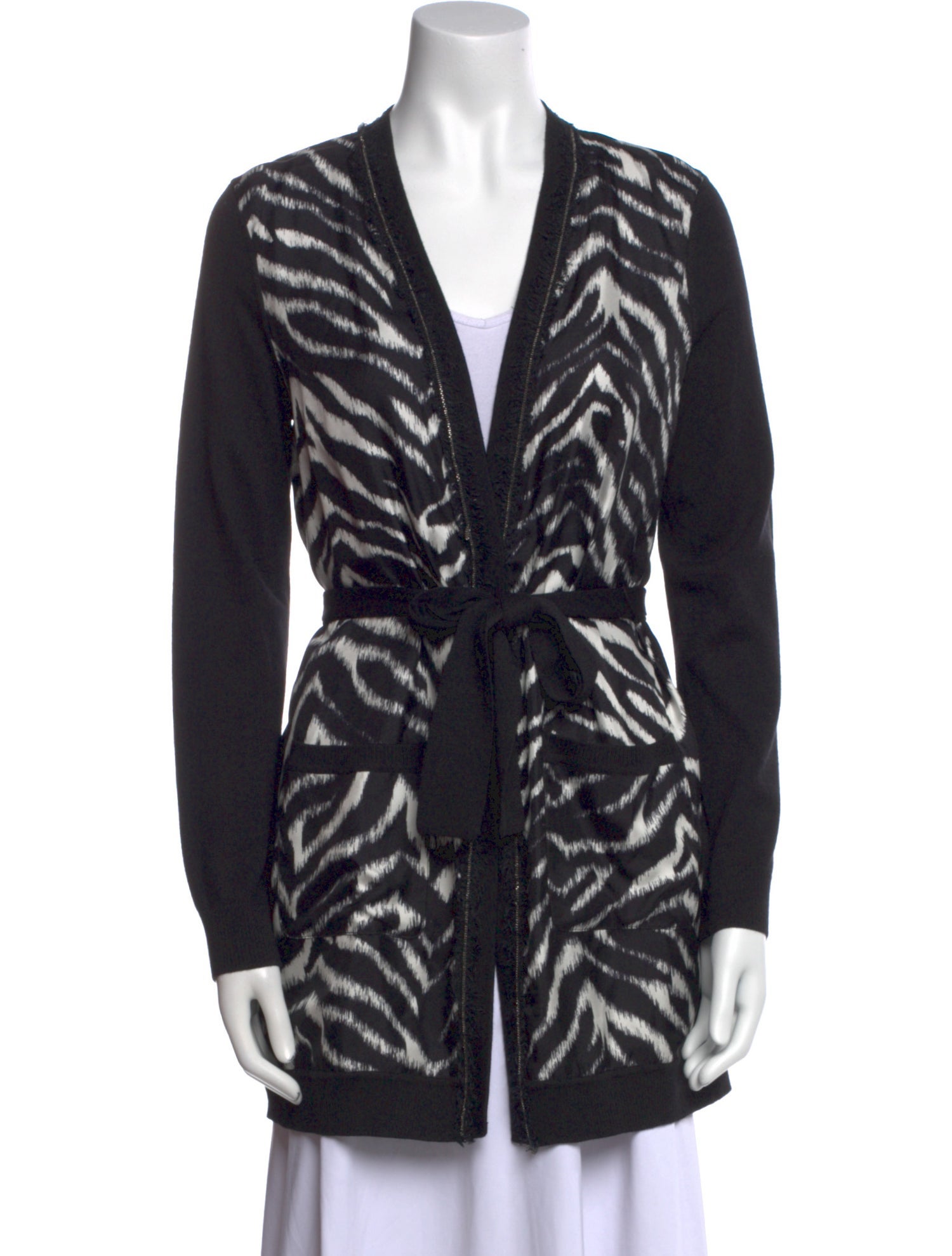 St. John Wool Animal Print Sweater