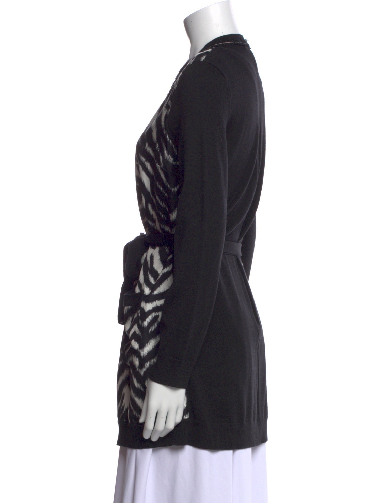 St. John Wool Animal Print Sweater