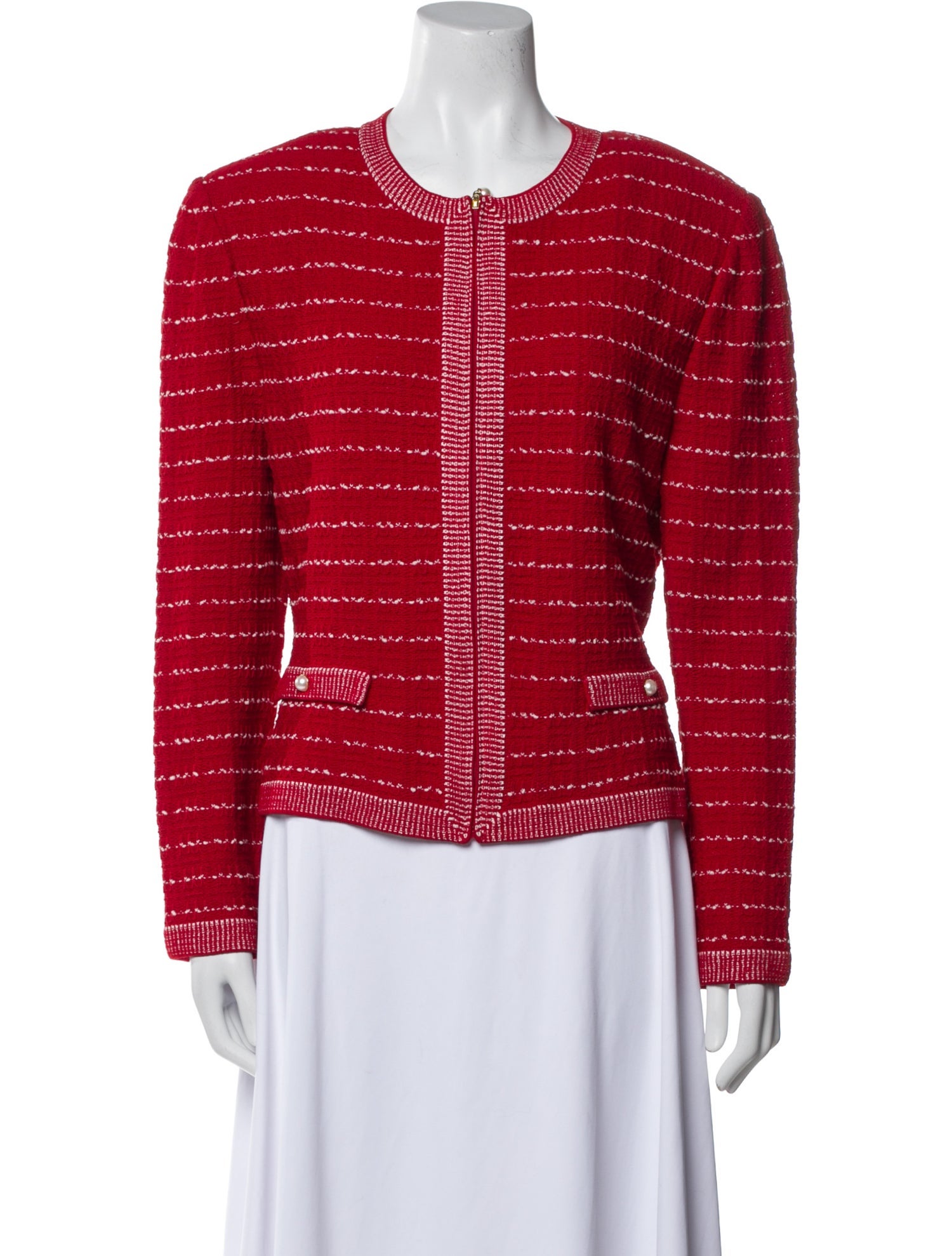 St. John Collection Tweed Pattern Evening Jacket