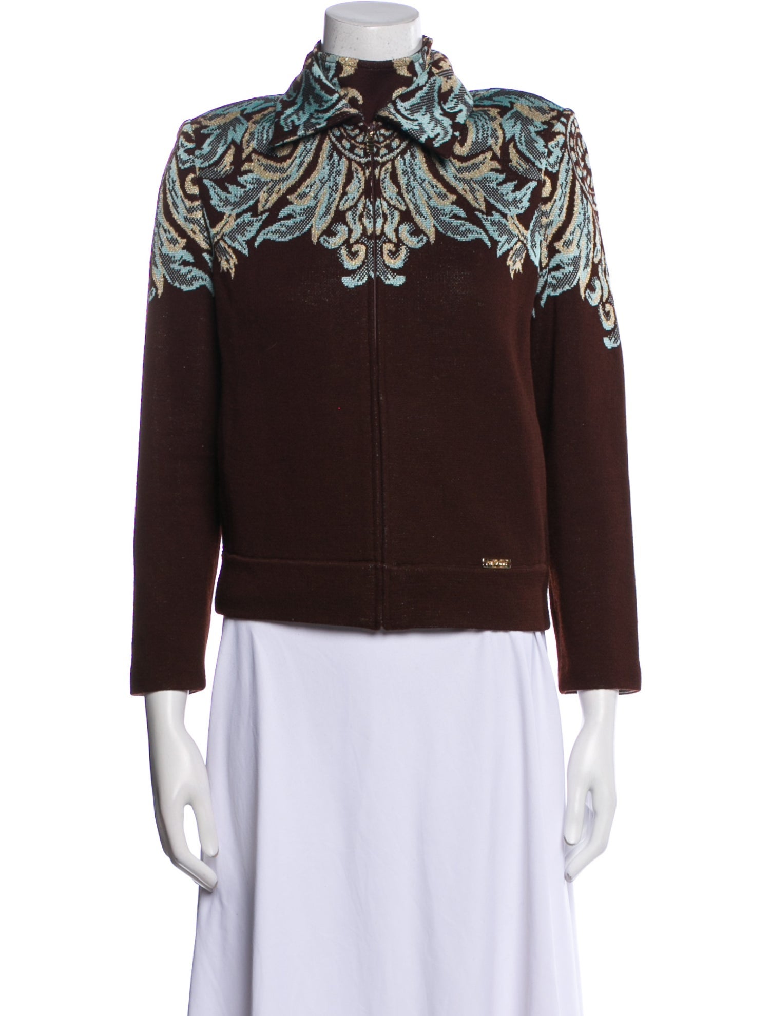 St. John Wool Sequin Embellishments Set