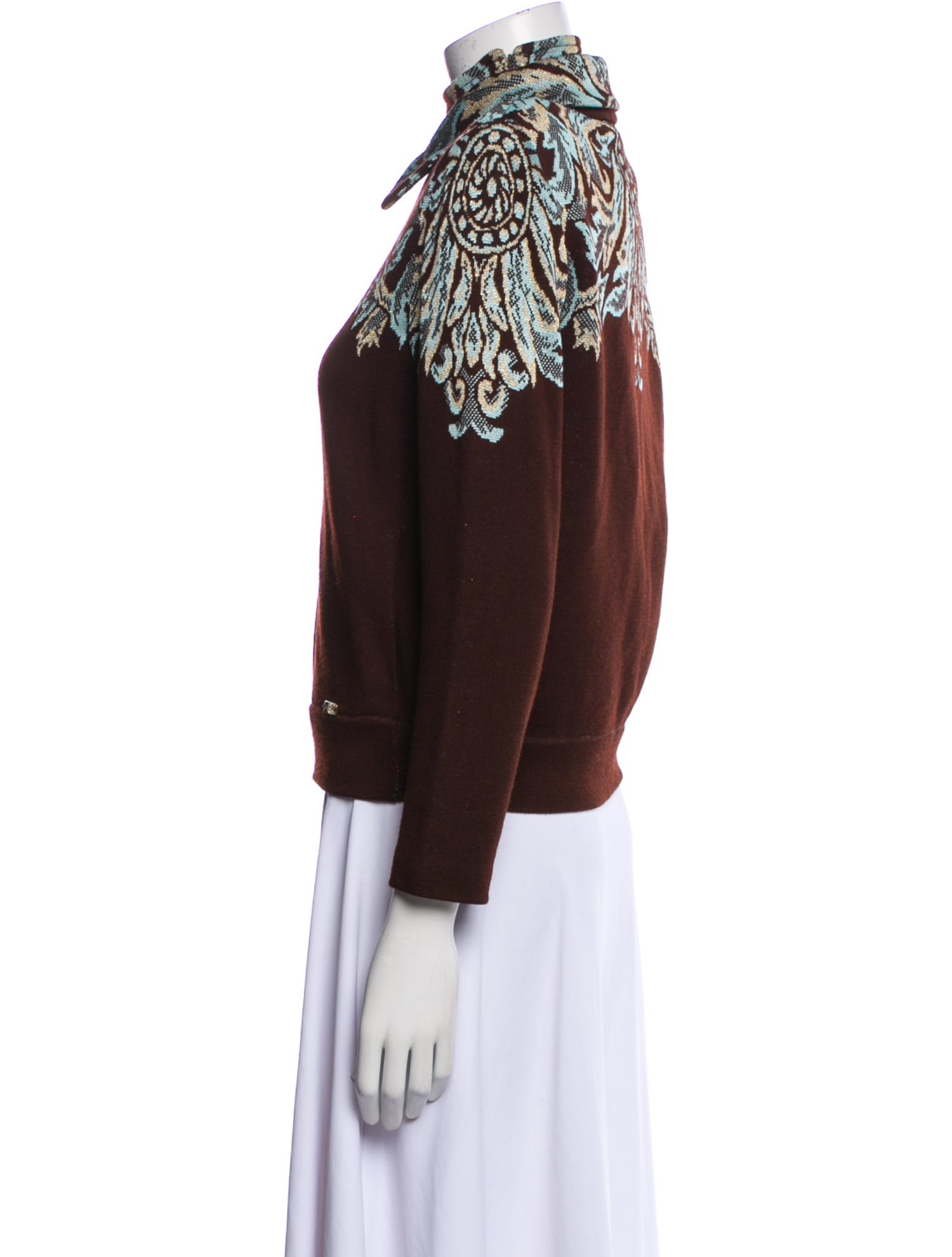 St. John Wool Sequin Embellishments Set