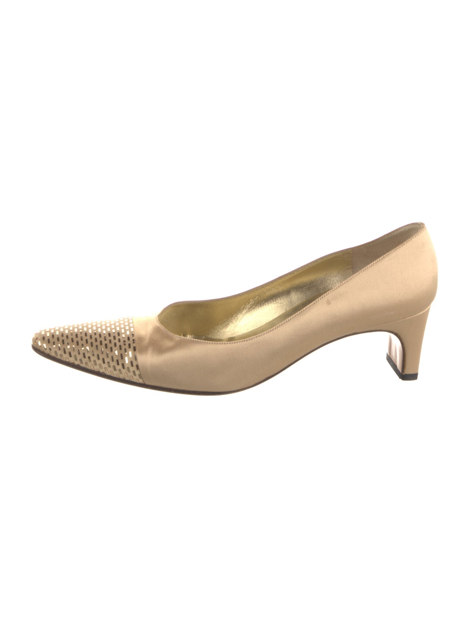 St. John Satin Sequin Embellishments Pumps