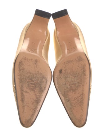 St. John Satin Sequin Embellishments Pumps
