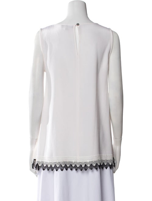 St. John Silk V-Neck Top