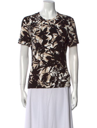 St. John Printed Crew Neck T-Shirt