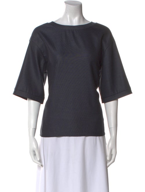 St. John Wool Bateau Neckline T-Shirt