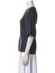 St. John Wool Bateau Neckline T-Shirt