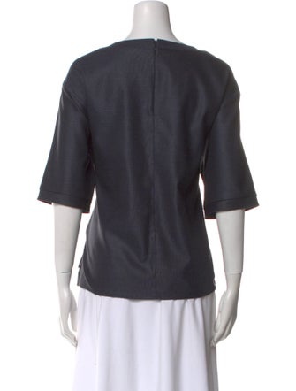 St. John Wool Bateau Neckline T-Shirt