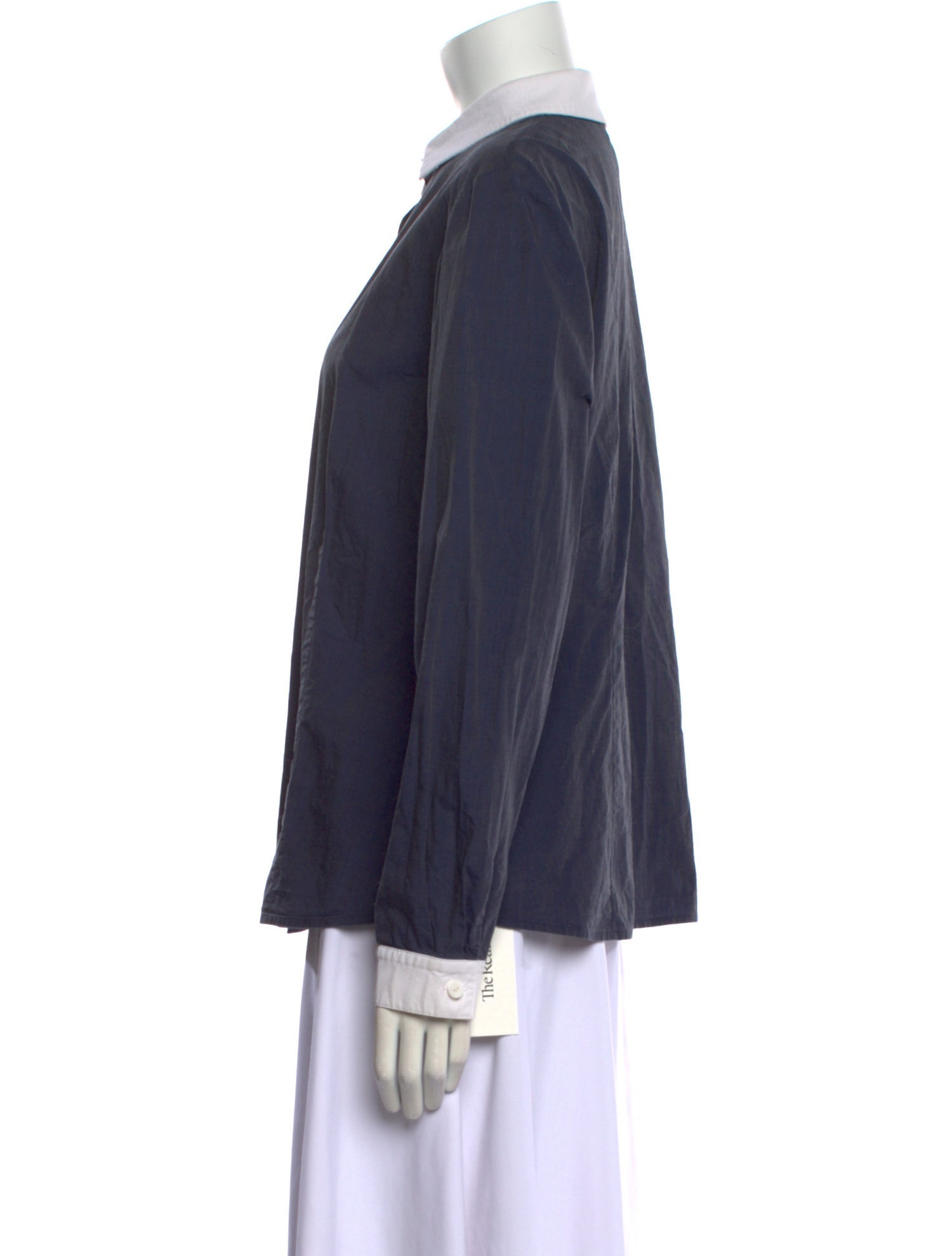 St. John Long Sleeve Button-Up Top