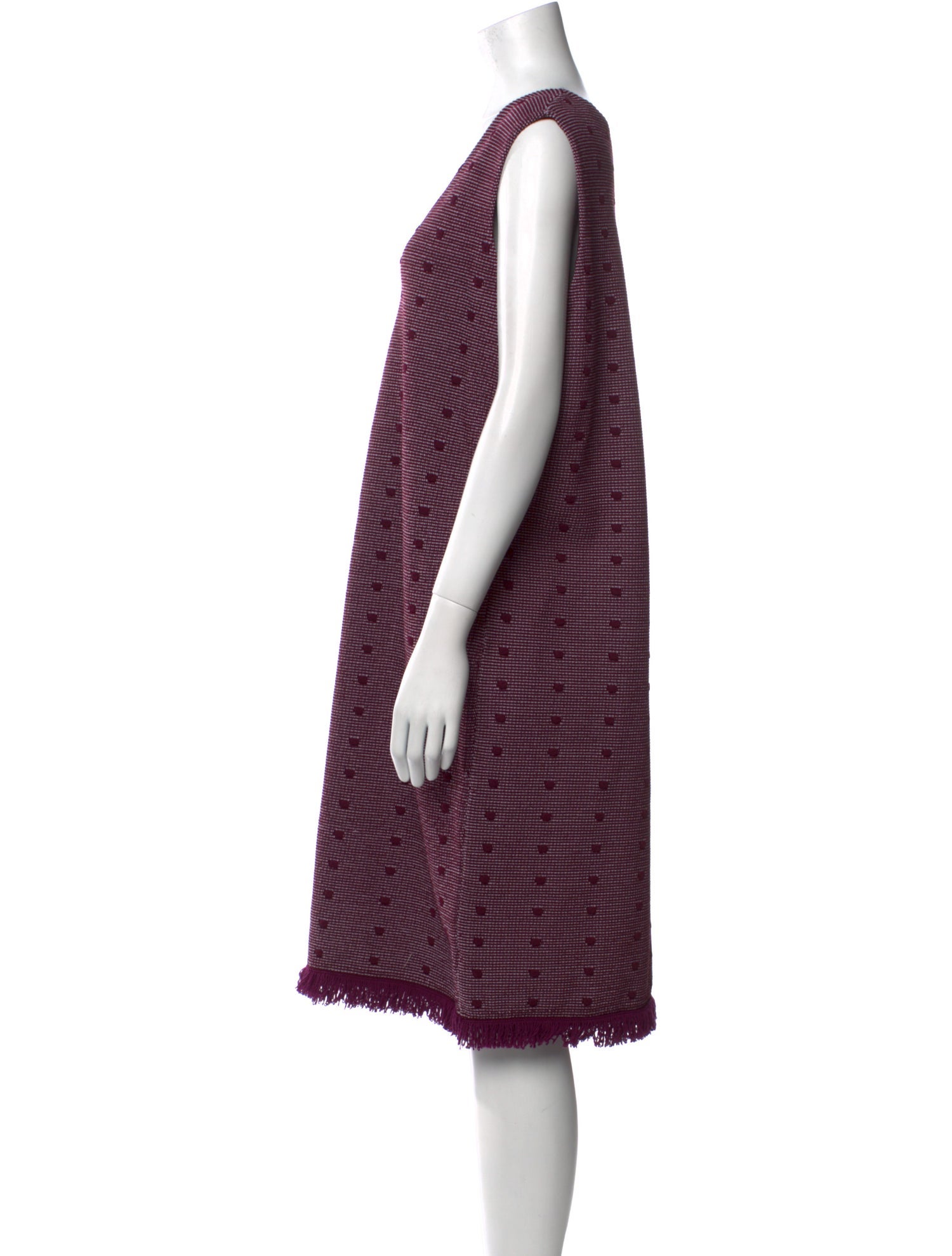 St. John Striped Knee-Length Dress