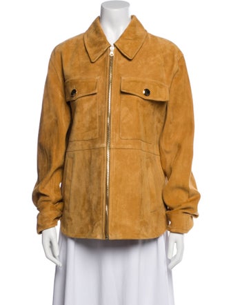 St. John Leather Utility Jacket