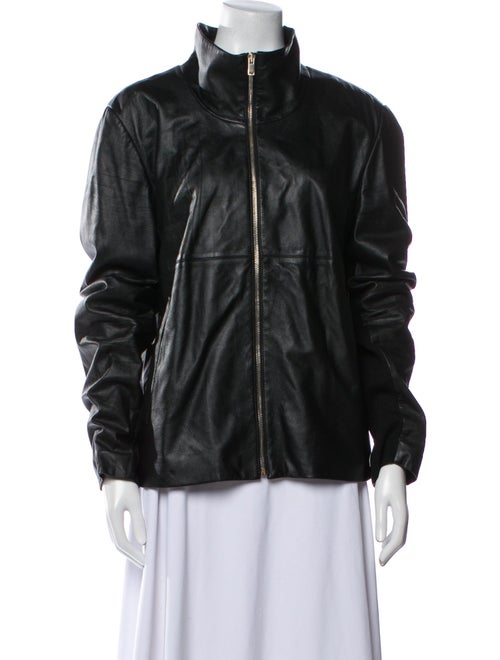 St. John Leather Utility Jacket