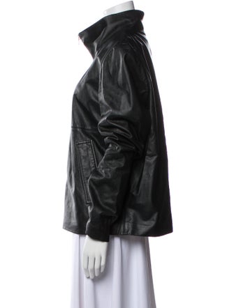 St. John Leather Utility Jacket