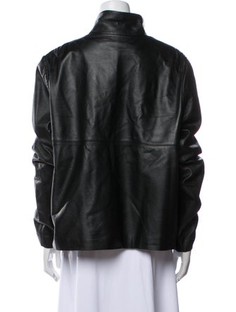 St. John Leather Utility Jacket