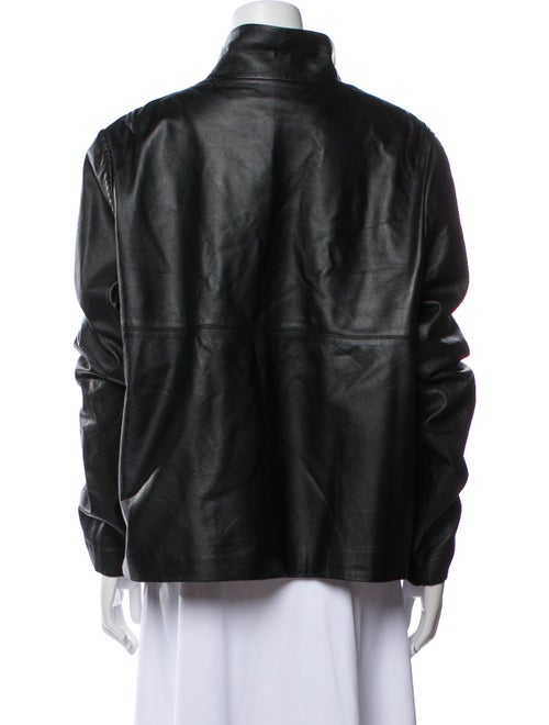 St. John Leather Utility Jacket