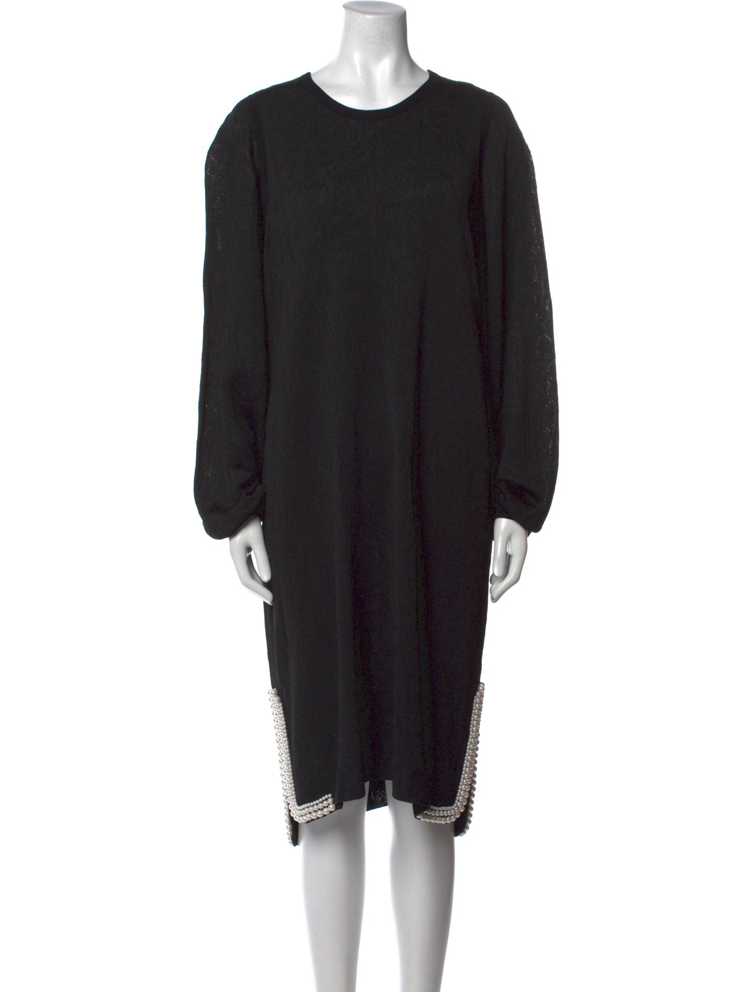 St. John Crew Neck Knee-Length Dress