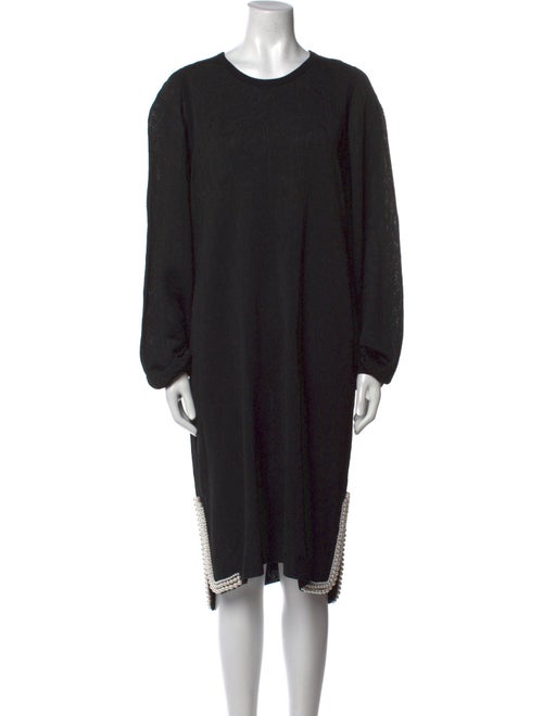 St. John Crew Neck Knee-Length Dress