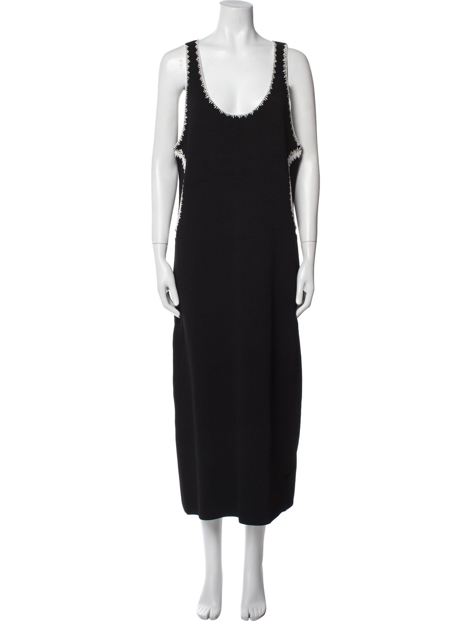 St. John Scoop Neck Long Dress w/ Tags