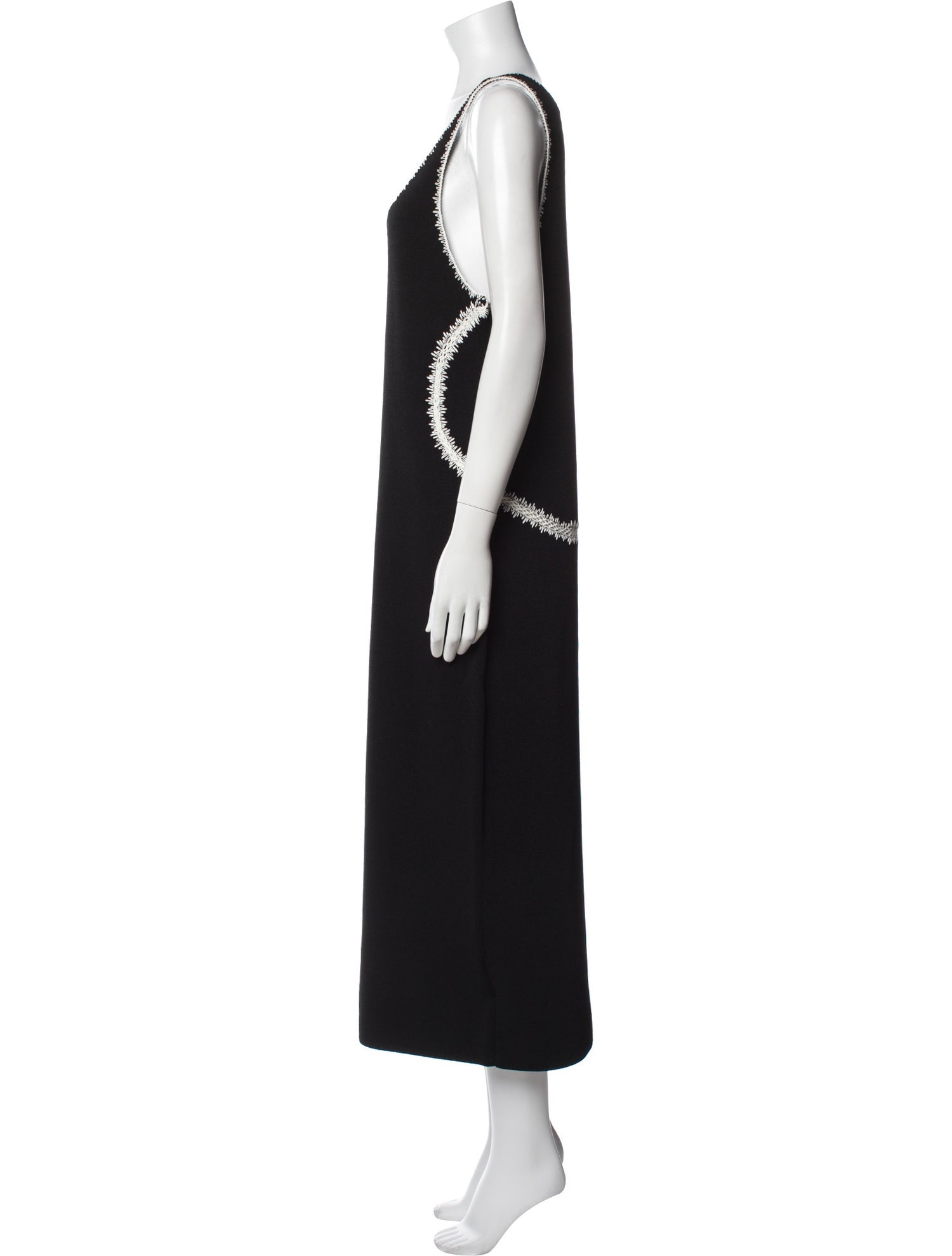 St. John Scoop Neck Long Dress w/ Tags