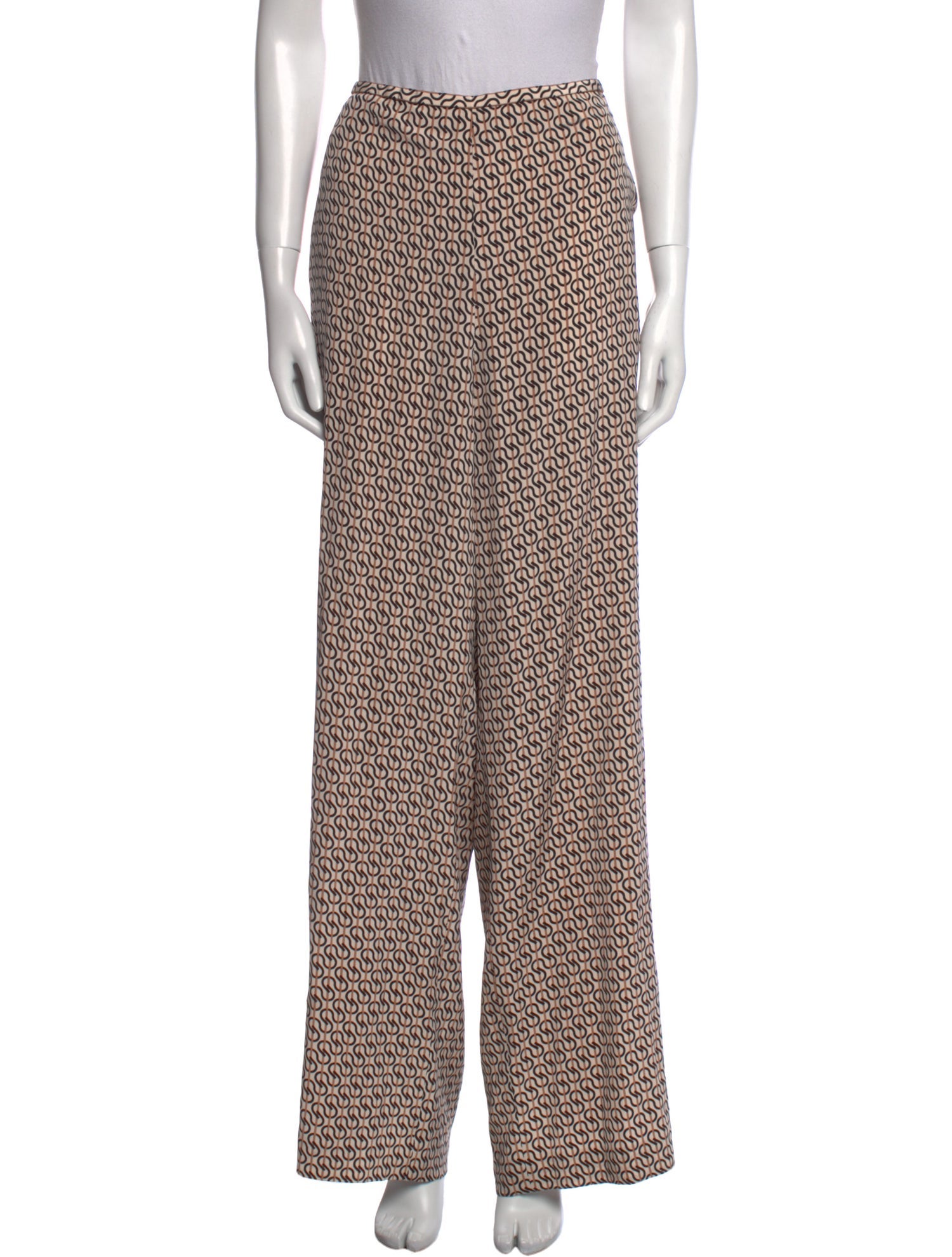 St. John Silk Wide Leg Pants