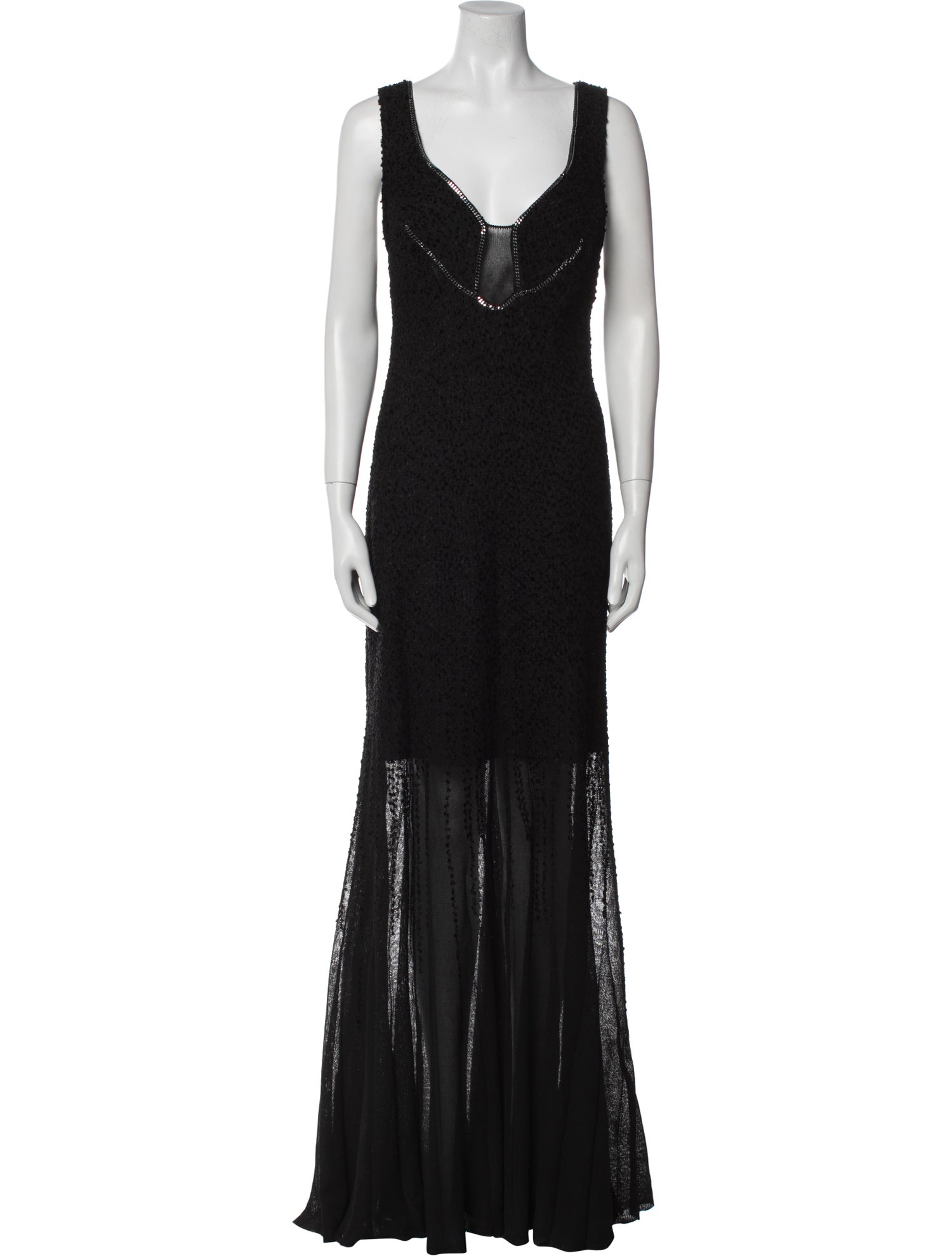 St. John V-Neck Long Dress w/ Tags