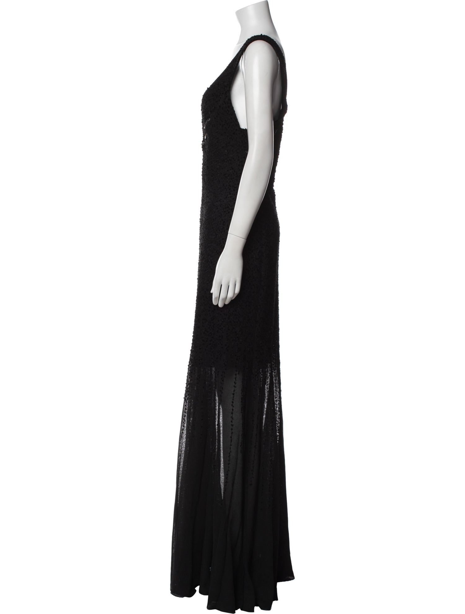 St. John V-Neck Long Dress w/ Tags