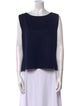 St. John Bateau Neckline Sleeveless Top