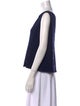 St. John Bateau Neckline Sleeveless Top