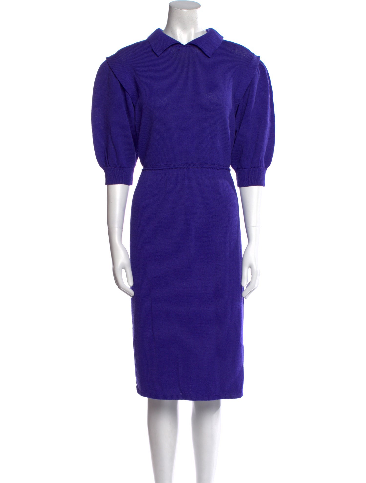 St. John Wool Midi Length Dress