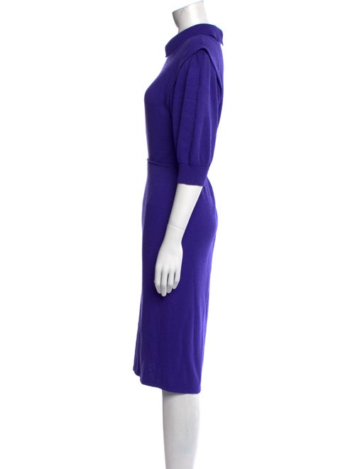 St. John Wool Midi Length Dress