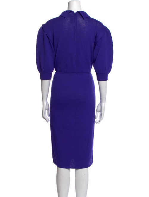 St. John Wool Midi Length Dress