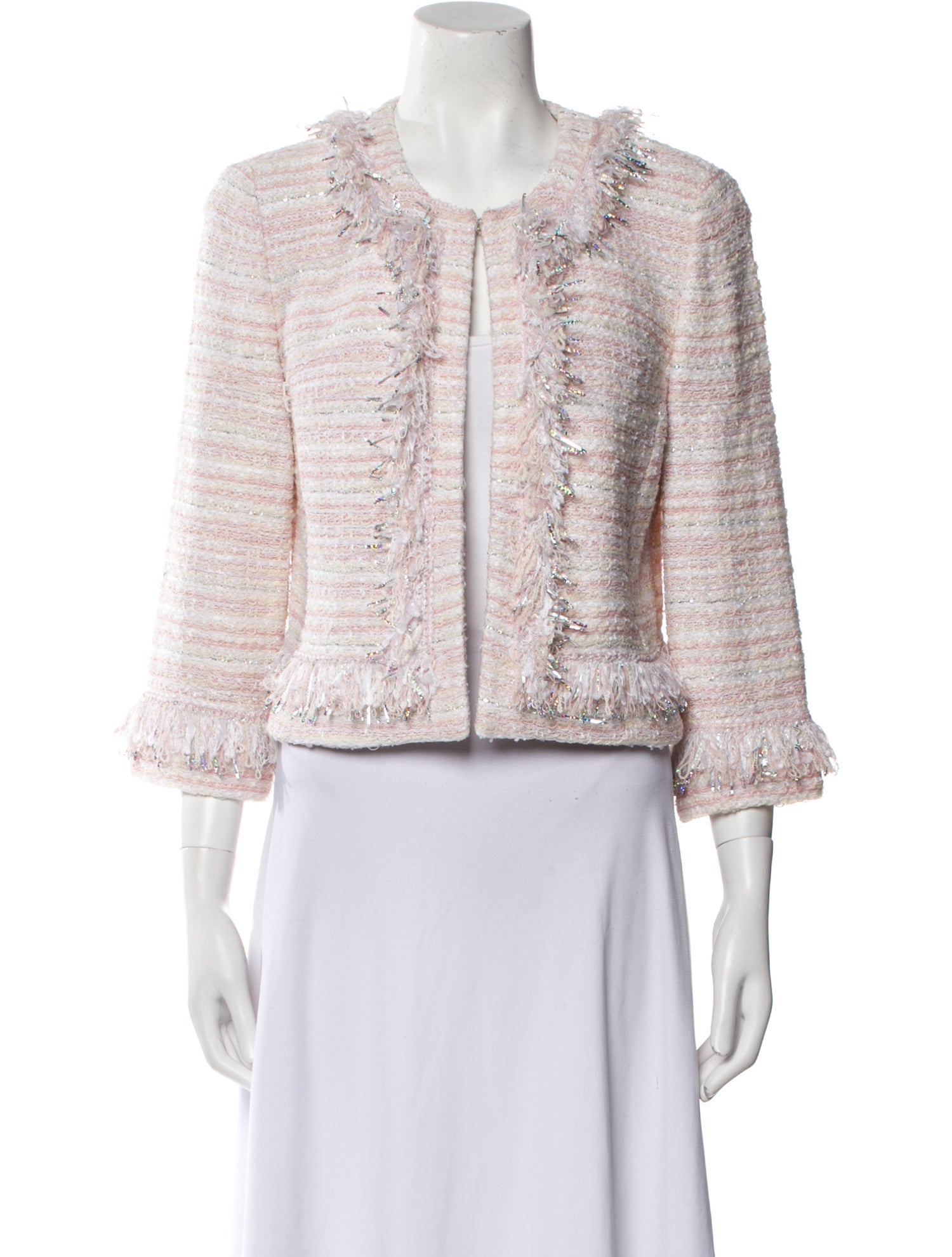 St. John Tweed Pattern Evening Jacket