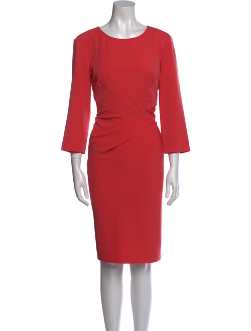 St. John Crew Neck Knee-Length Dress