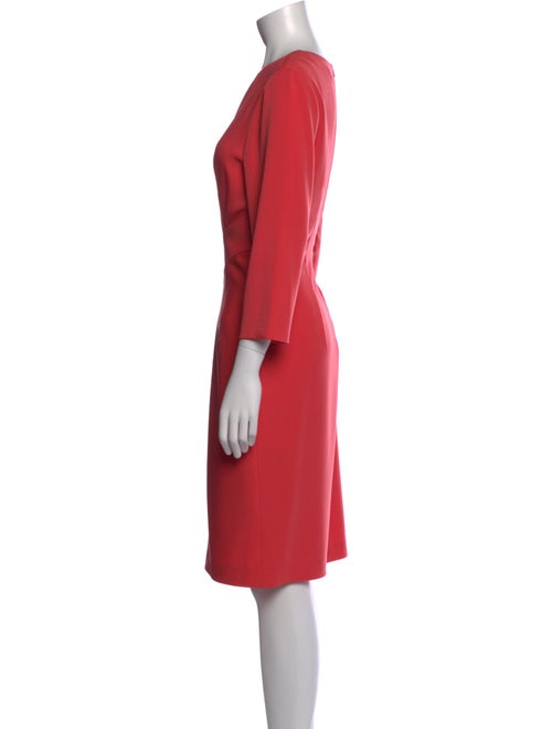 St. John Crew Neck Knee-Length Dress