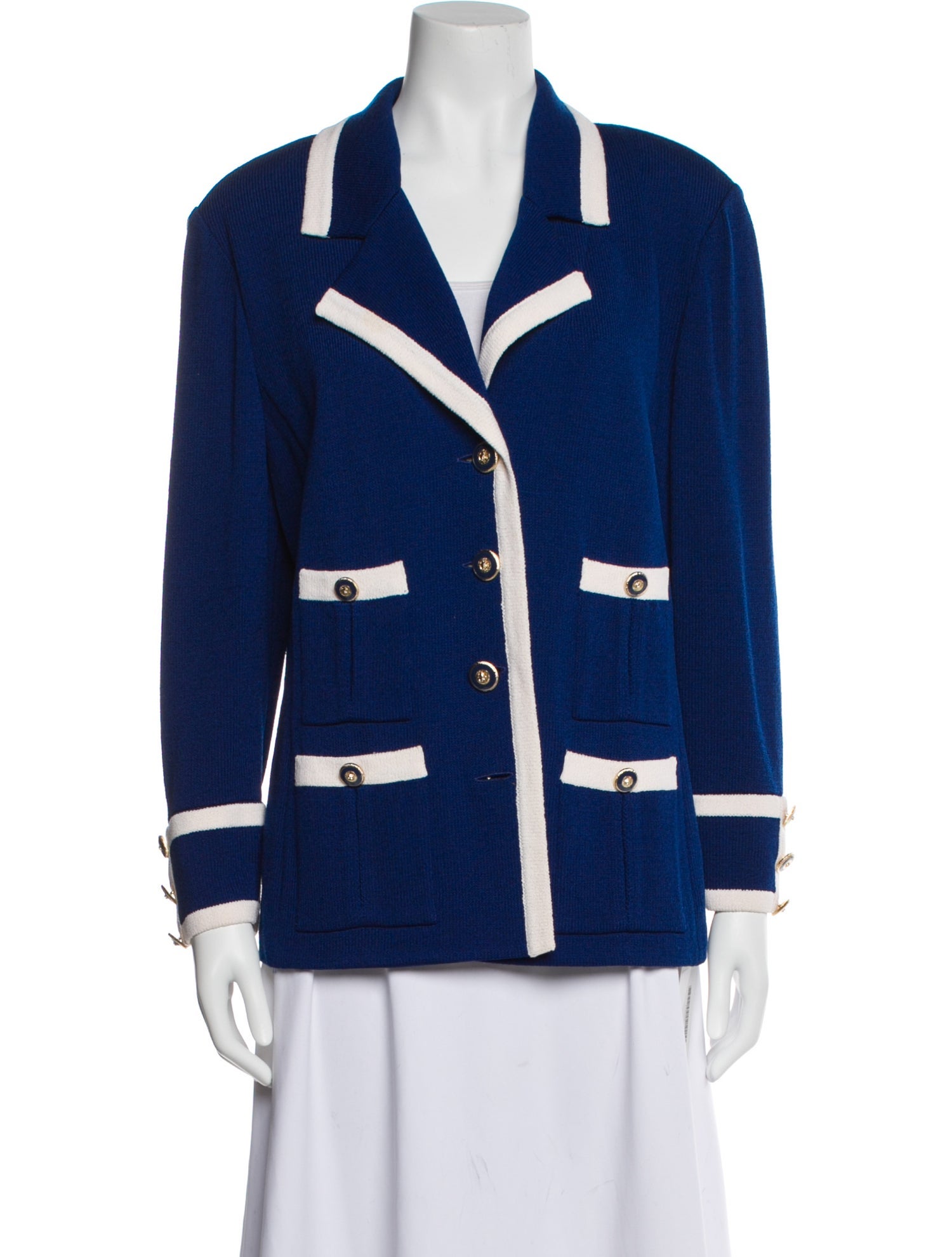 St. John Wool Patterned Blazer