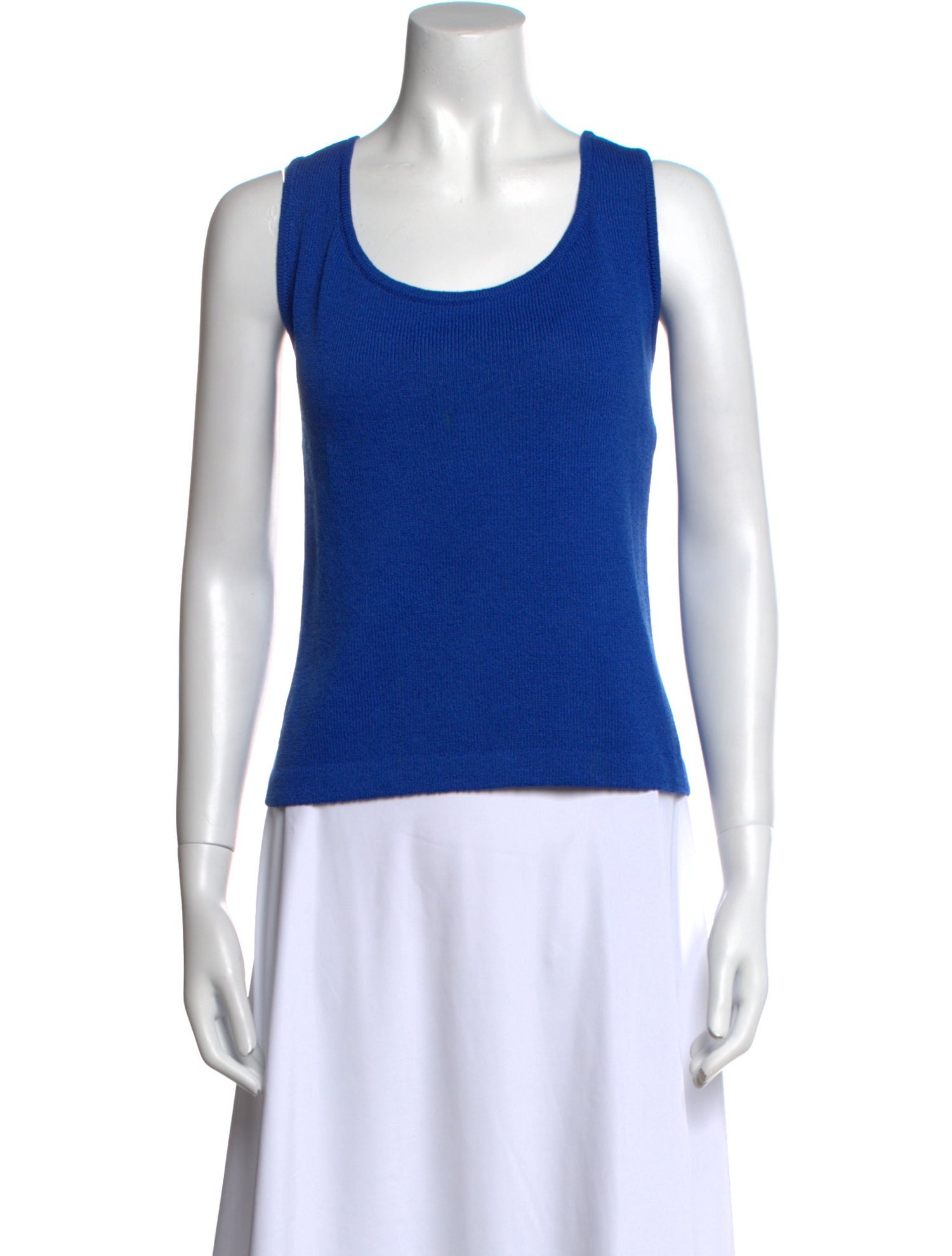 St. John Wool Scoop Neck Top