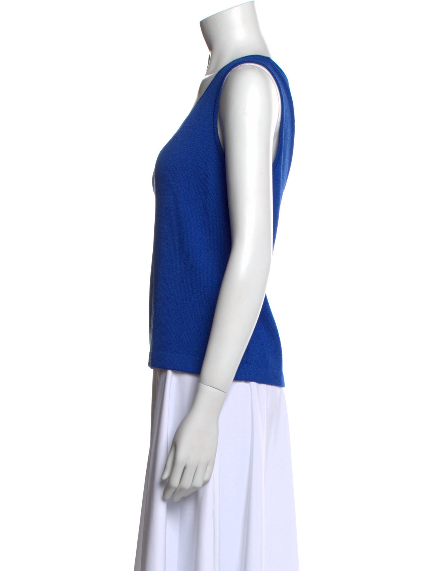 St. John Wool Scoop Neck Top