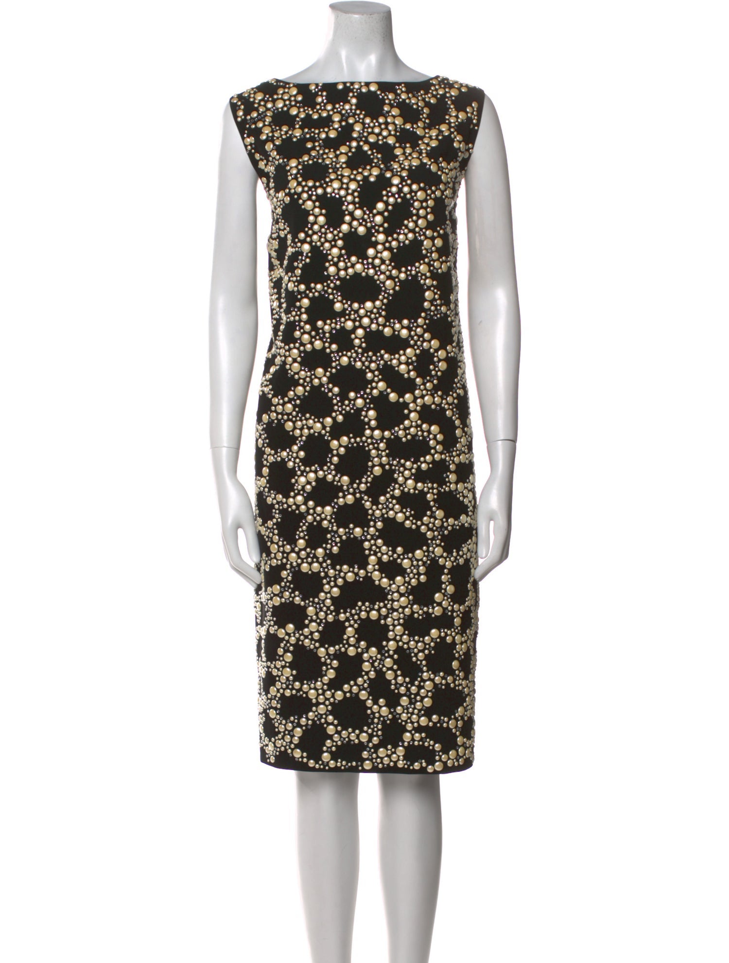 St. John Printed Knee-Length Dress