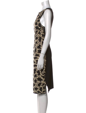 St. John Printed Knee-Length Dress
