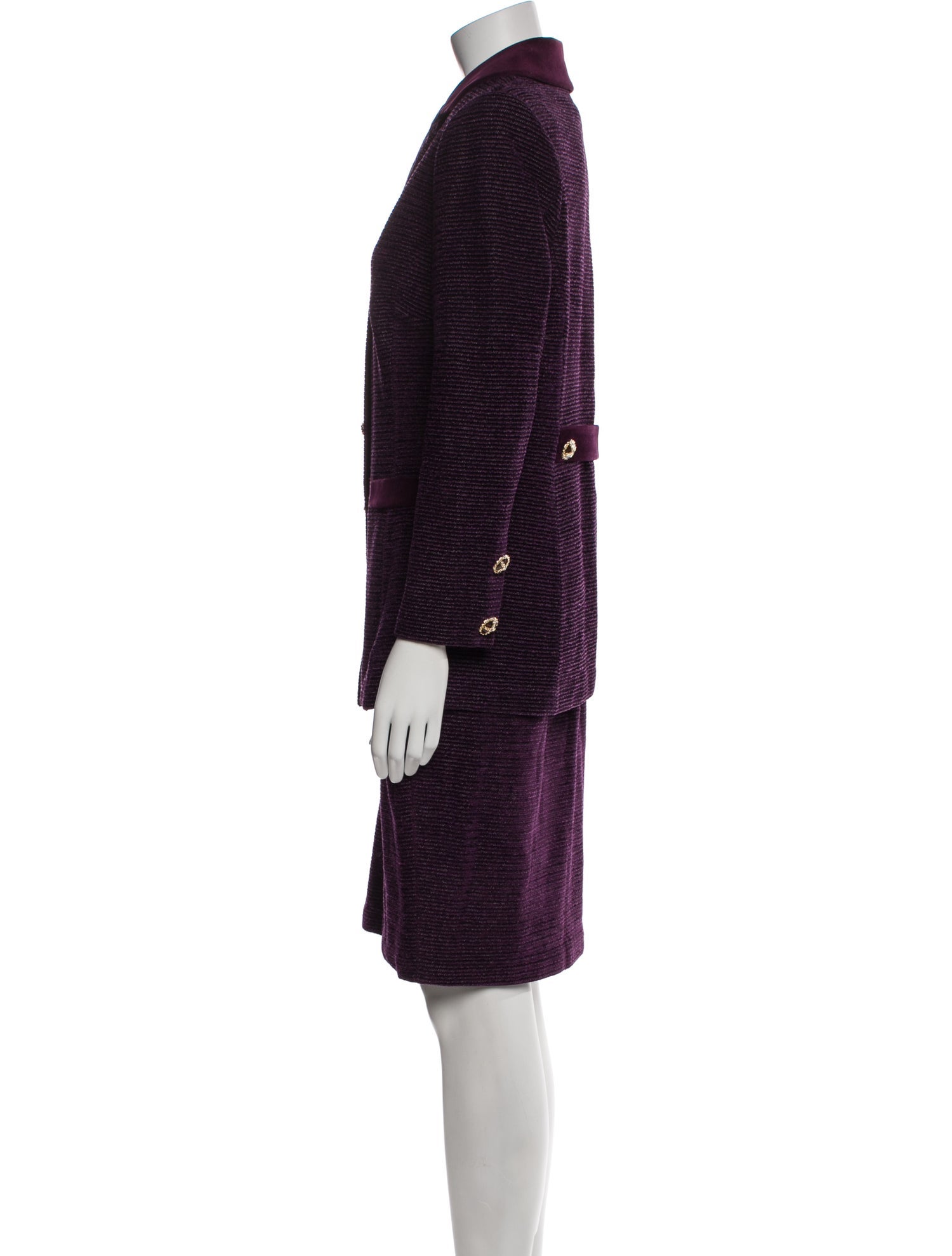 St. John Collection Tweed Skirt Suit