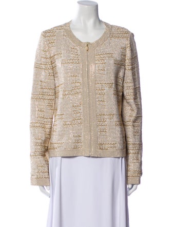 St. John Tweed Pattern Jacket