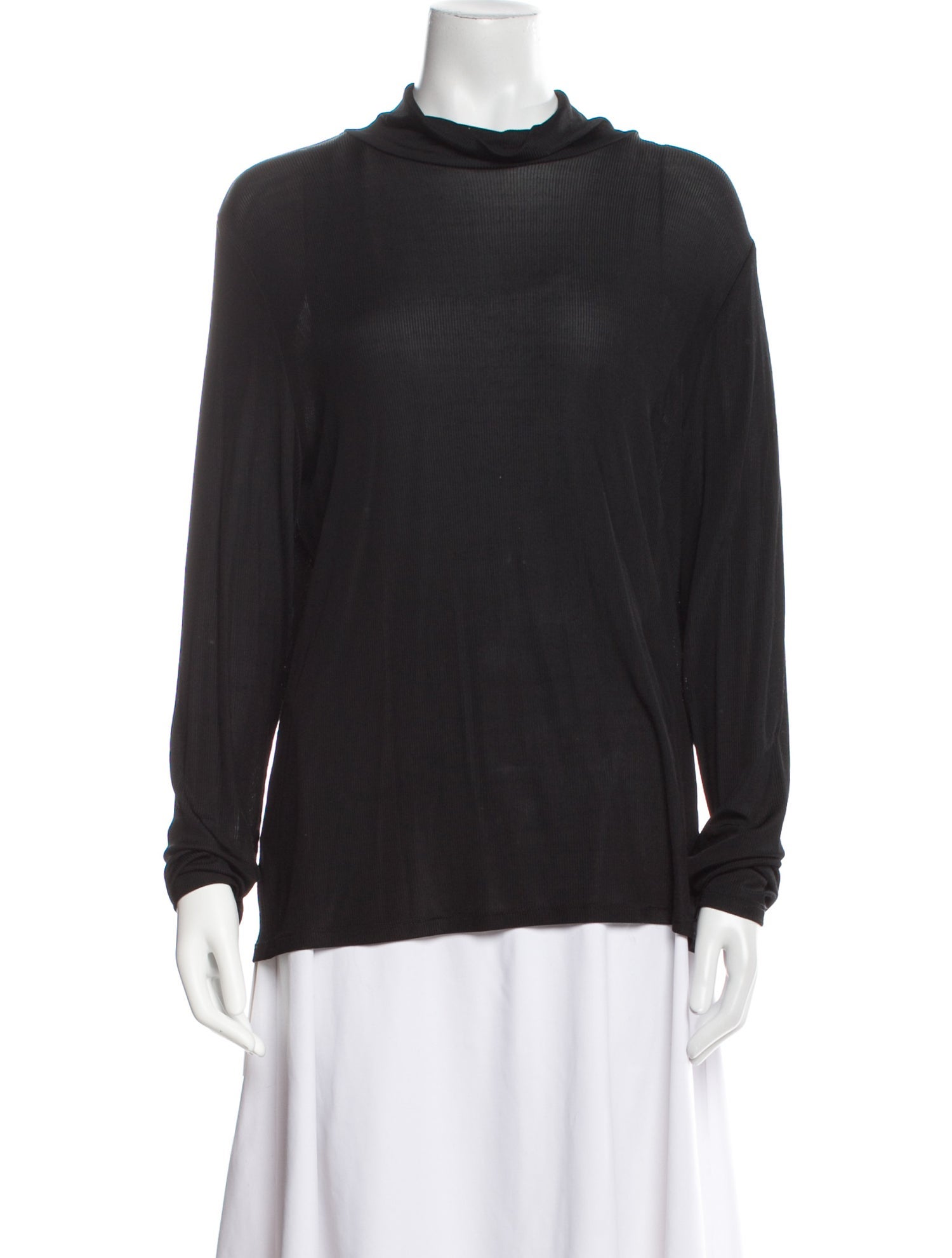 St. John Mock Neck Long Sleeve Sweatshirt