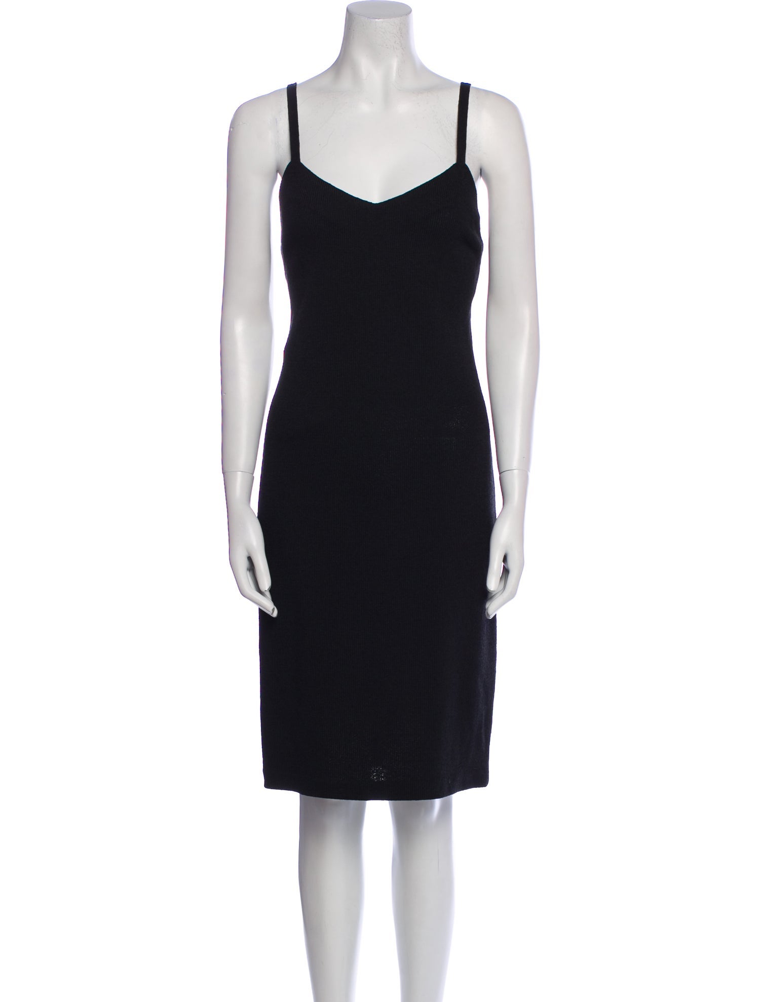 St. John Evening V-Neck Mini Dress