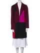 St. John Wool Colorblock Pattern Coat