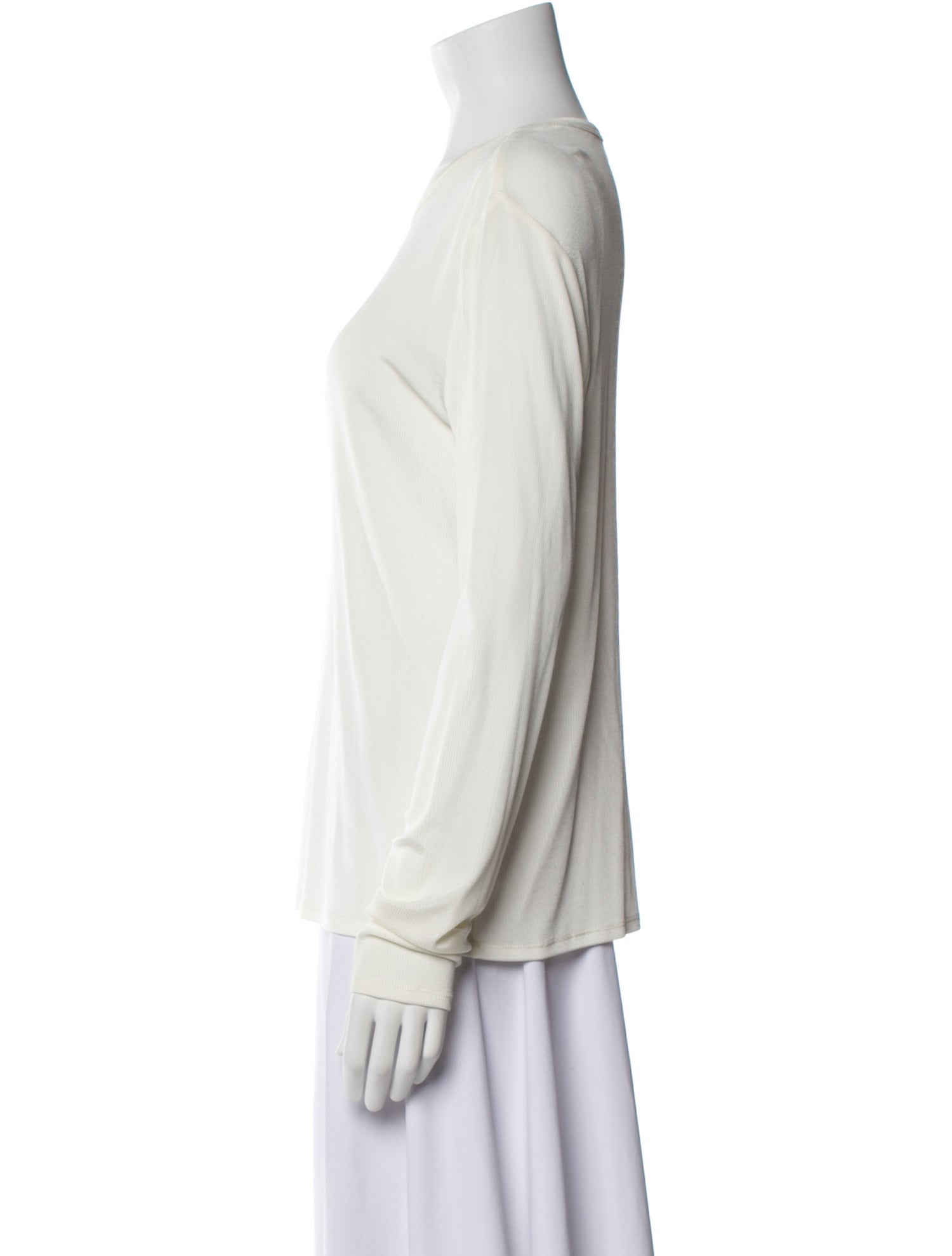 St. John Bateau Neckline Long Sleeve Sweatshirt