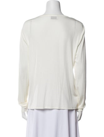 St. John Bateau Neckline Long Sleeve Sweatshirt